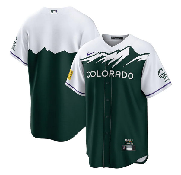 Men's Colorado Rockies Blank 2022 Green City Connect Stitched Baseball Jersey Men's Colorado Rockies Blank 2022 Green City Connect Stitched Baseball Jersey